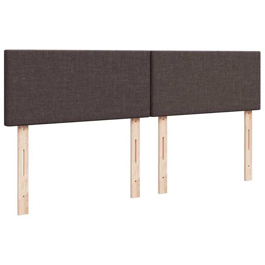 Sommier à lattes de lit avec matelas Marron foncé 200x200 cm - 12
