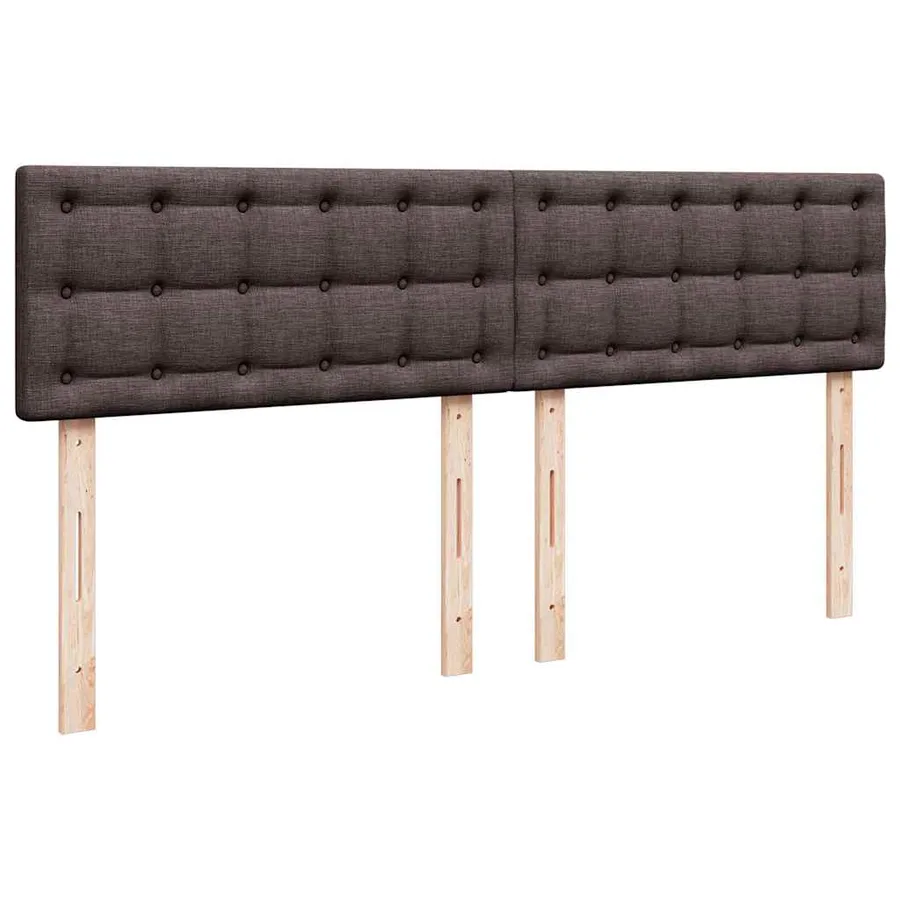 Sommier à lattes de lit avec matelas Marron foncé 200x200 cm - 12