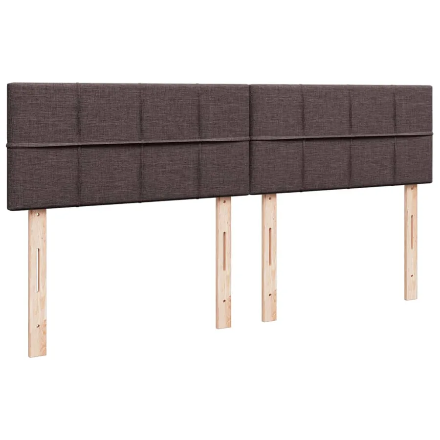 Sommier à lattes de lit avec matelas Marron foncé 200x200 cm - 12
