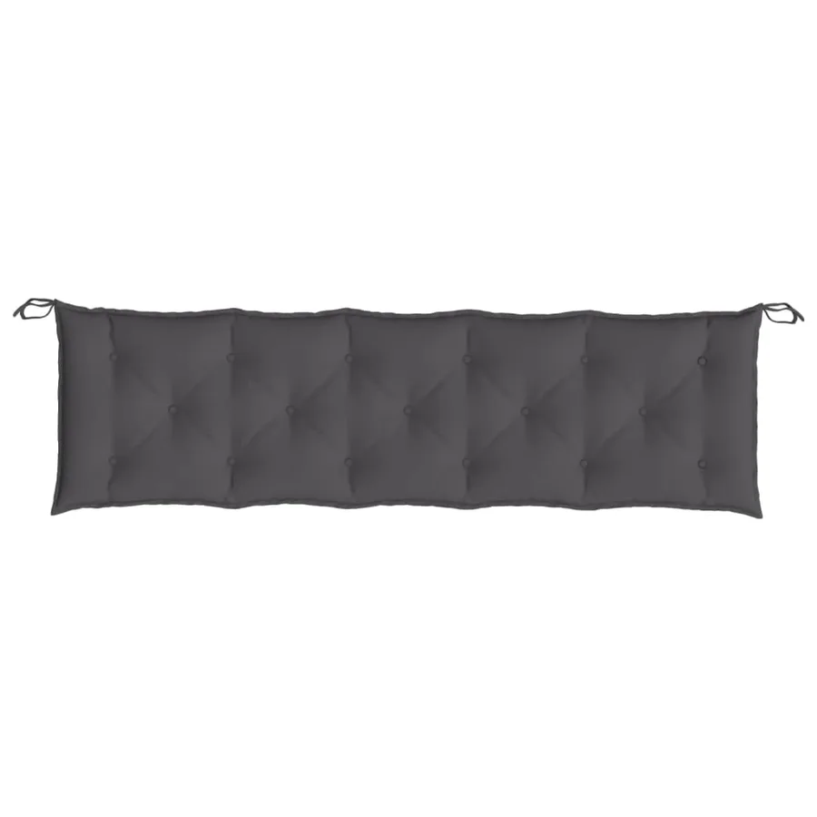 Coussin de banc de jardin anthracite 180x50x7 cm tissu oxford - 4