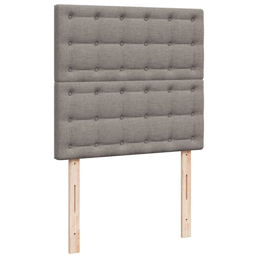 Sommier à lattes de lit avec matelas Taupe 80x200 cm Tissu - 9
