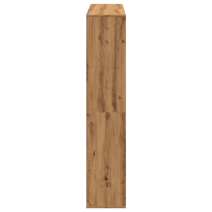 Bibliothèque chêne artisanal 132x29x141,5 cm bois d'ingénierie - 6