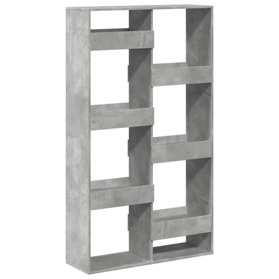 Cloison de séparation gris béton 100x33x175cm bois d'ingénierie - 6