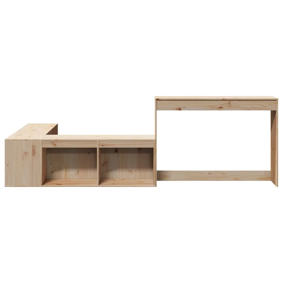 Table de chevet avec bureau 232 x 122 x 75 cm Bois de pin massif - 4