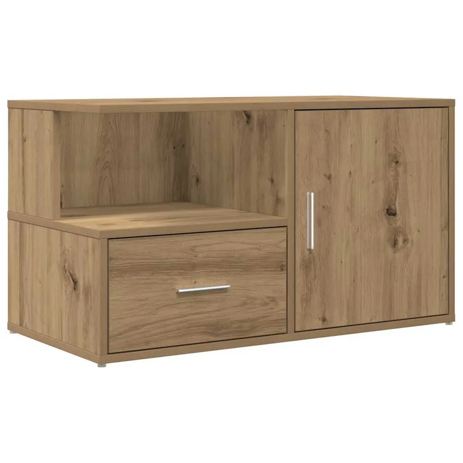 Armoire d'angle chêne artisanal 200x40x45 cm bois d'ingénierie - 8