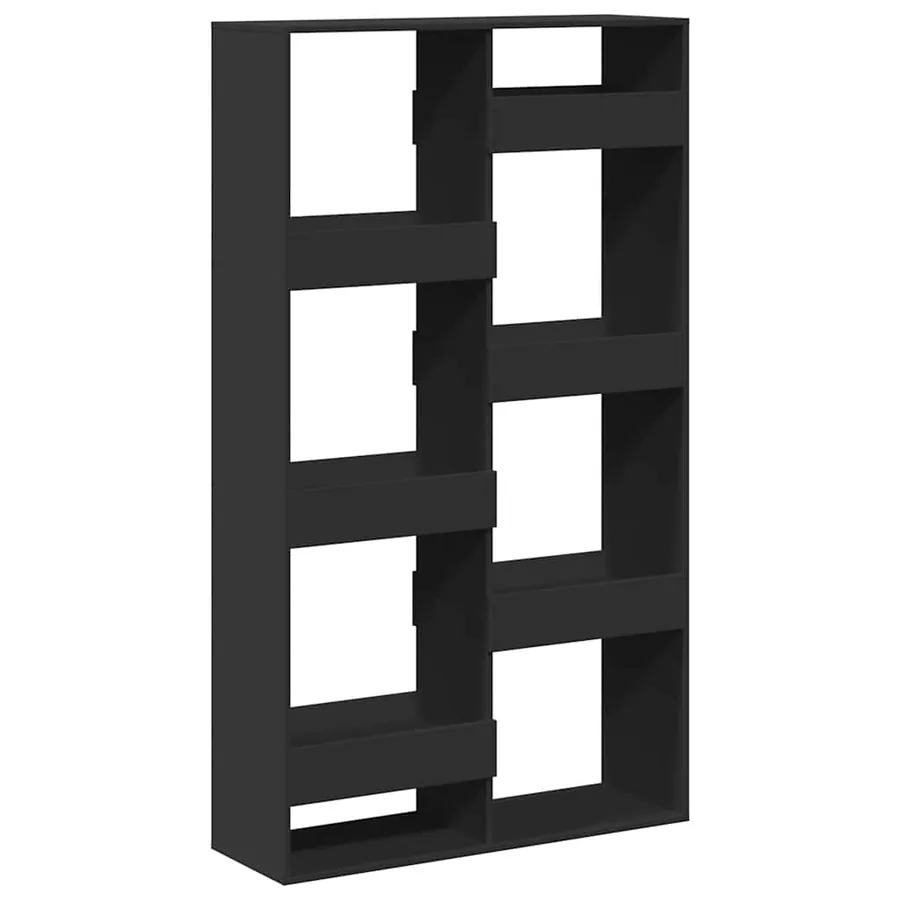 Cloison de séparation noir 100x33x175 cm bois ingénierie - 2