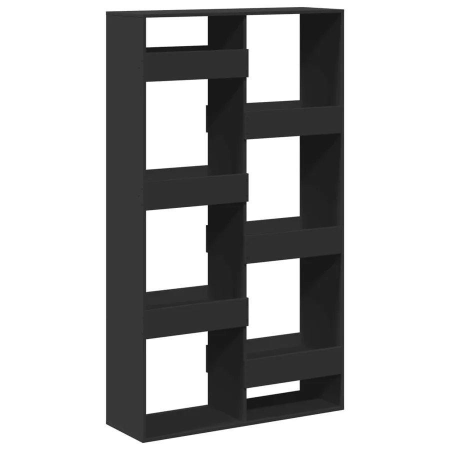 Cloison de séparation noir 100x33x175 cm bois ingénierie - 6