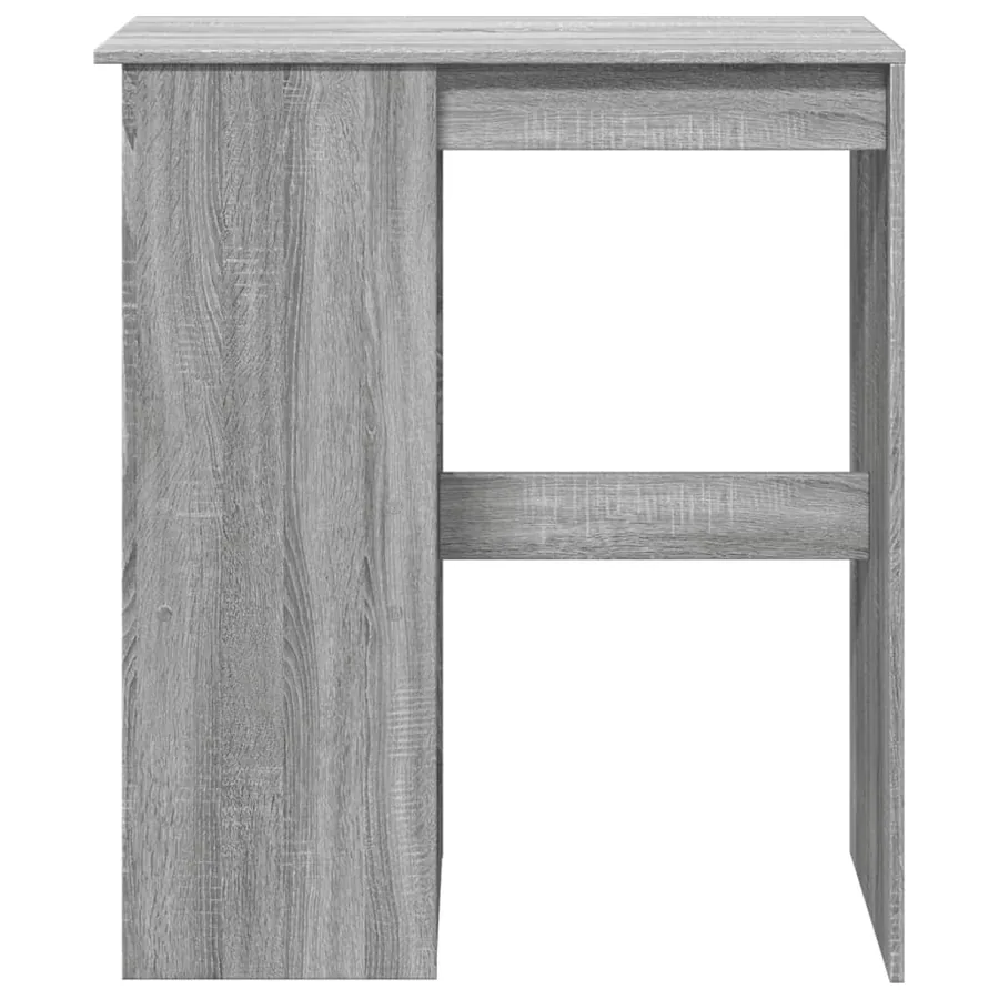 Table de bar avec étagères sonoma gris bois d'ingénierie - 4