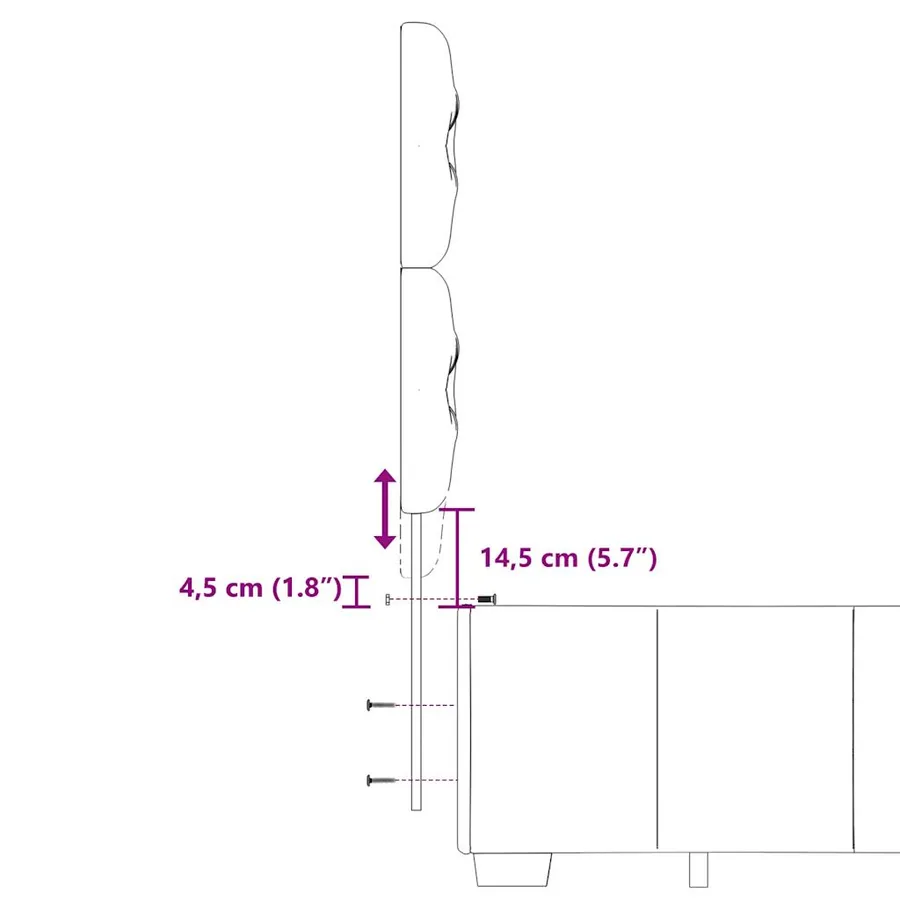 Sommier à lattes de lit avec matelas Gris clair 200x200cm Tissu - 19