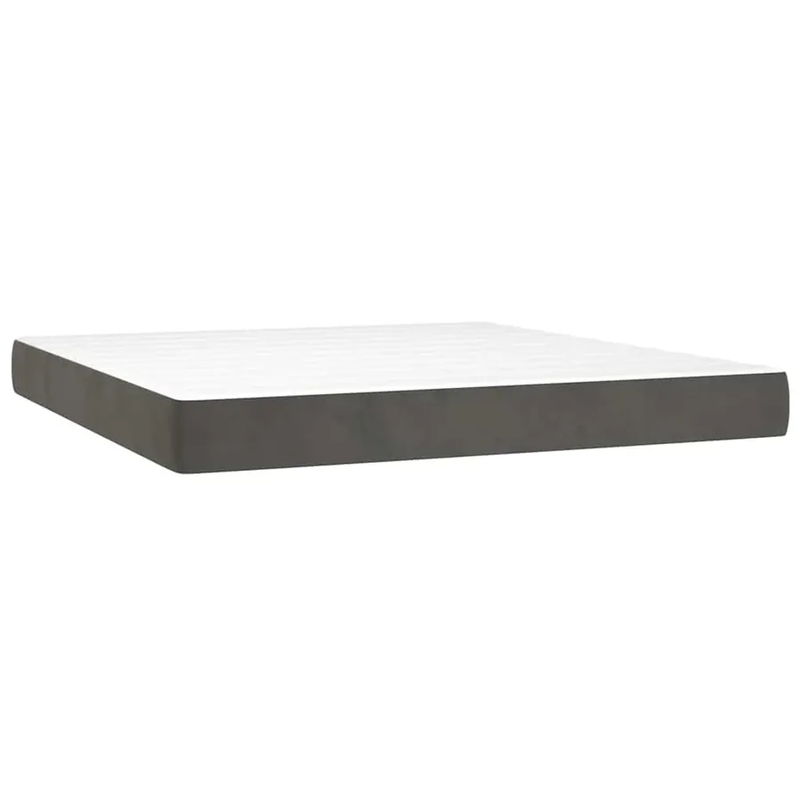 Matelas à ressorts ensachés 160 x 220 cm Gris foncé - 2
