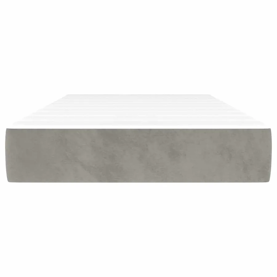 Matelas à ressorts ensachés 100 x 220 cm Gris clair - 3