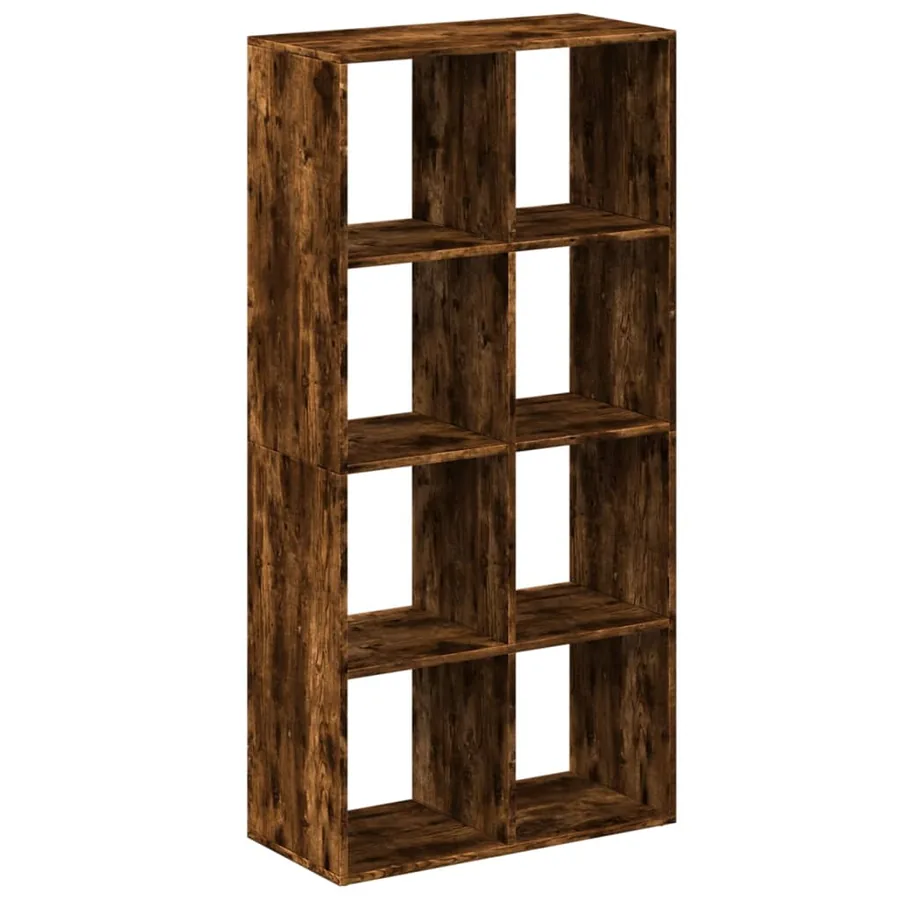 Étagère séparatrice de pièce chêne fumé 69,5x29x137,5 cm - 2