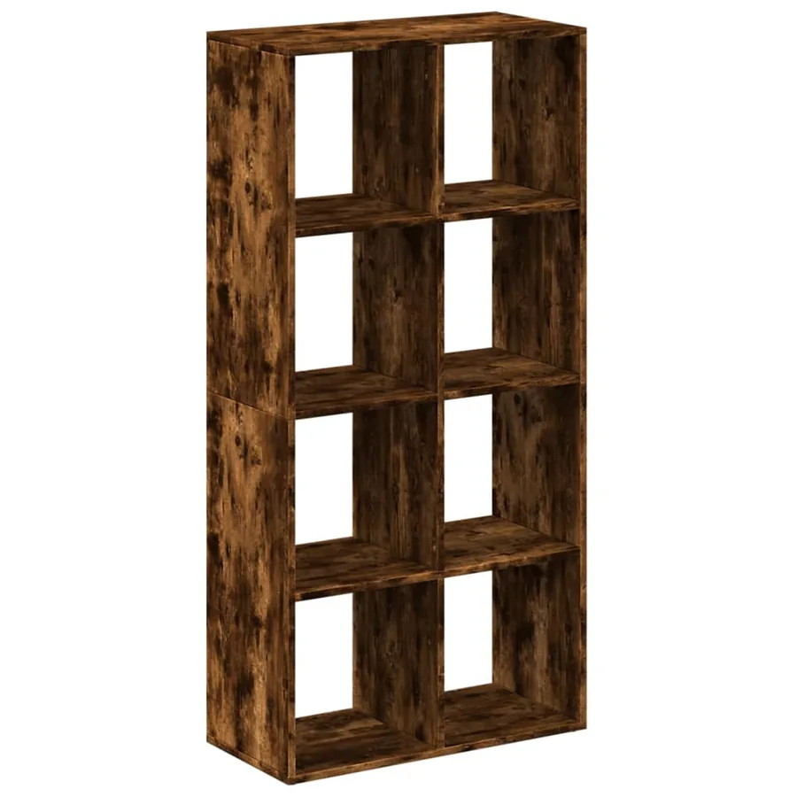 Étagère séparatrice de pièce chêne fumé 69,5x29x137,5 cm - 6