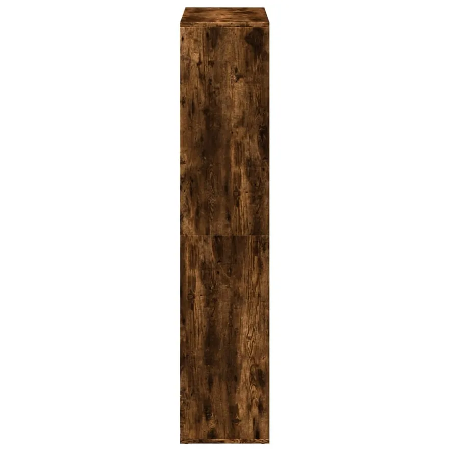 Étagère séparatrice de pièce chêne fumé 69,5x29x137,5 cm - 7