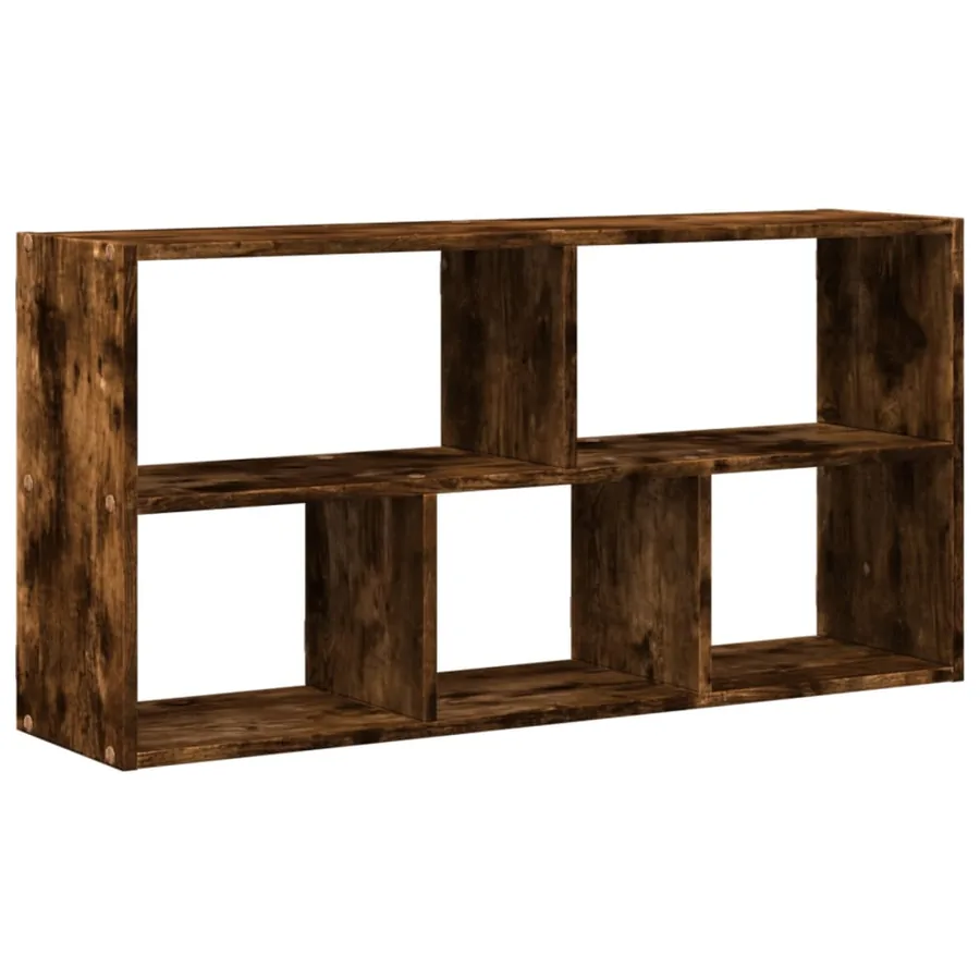 Étagère murale chêne fumé 100x25x50 cm bois d'ingénierie - 2