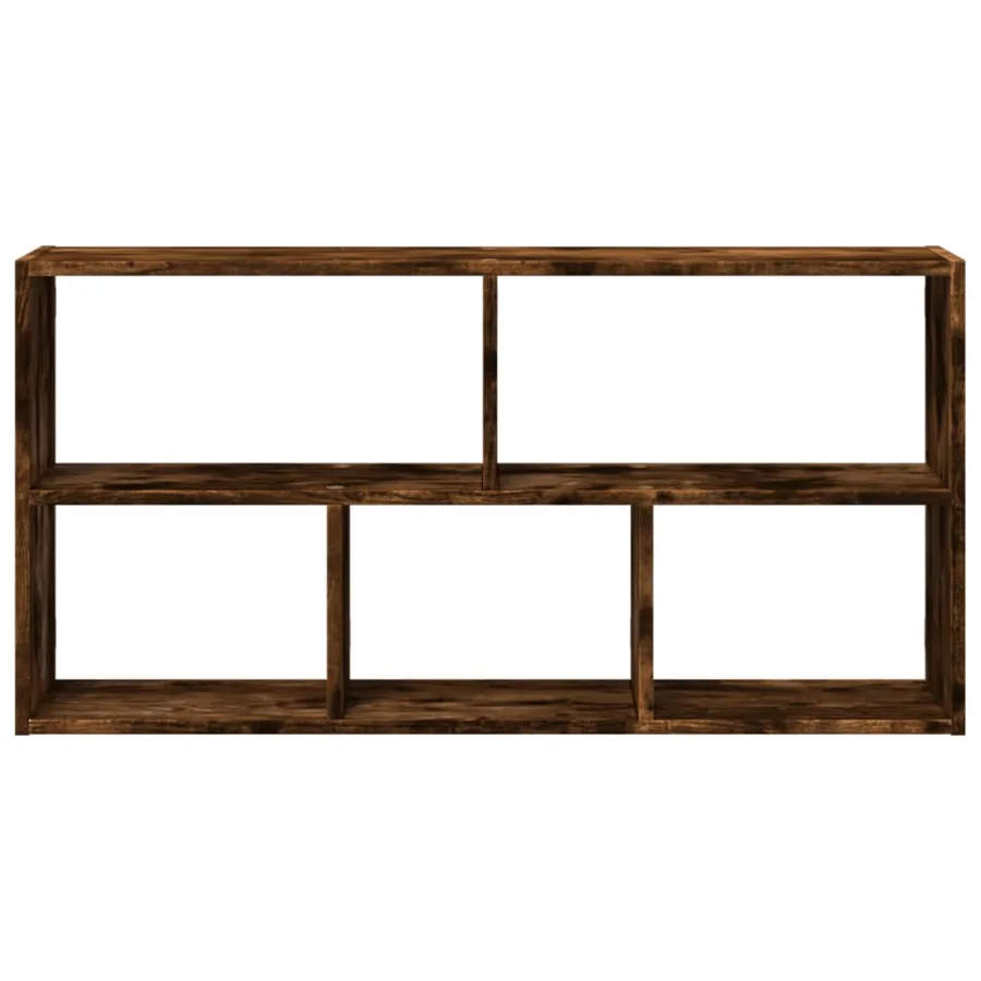 Étagère murale chêne fumé 100x25x50 cm bois d'ingénierie - 4