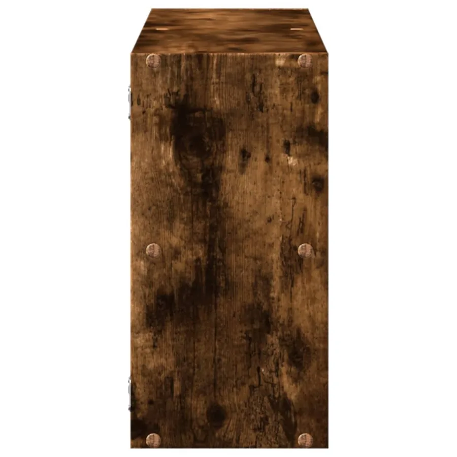 Étagère murale chêne fumé 100x25x50 cm bois d'ingénierie - 5