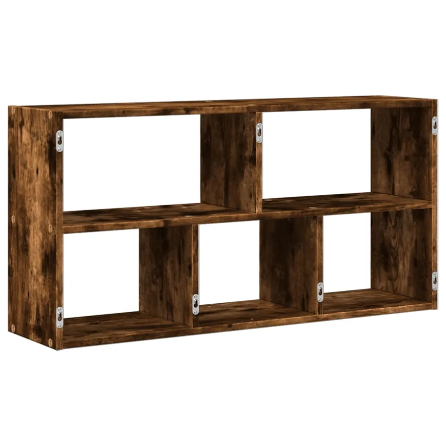 Étagère murale chêne fumé 100x25x50 cm bois d'ingénierie - 6