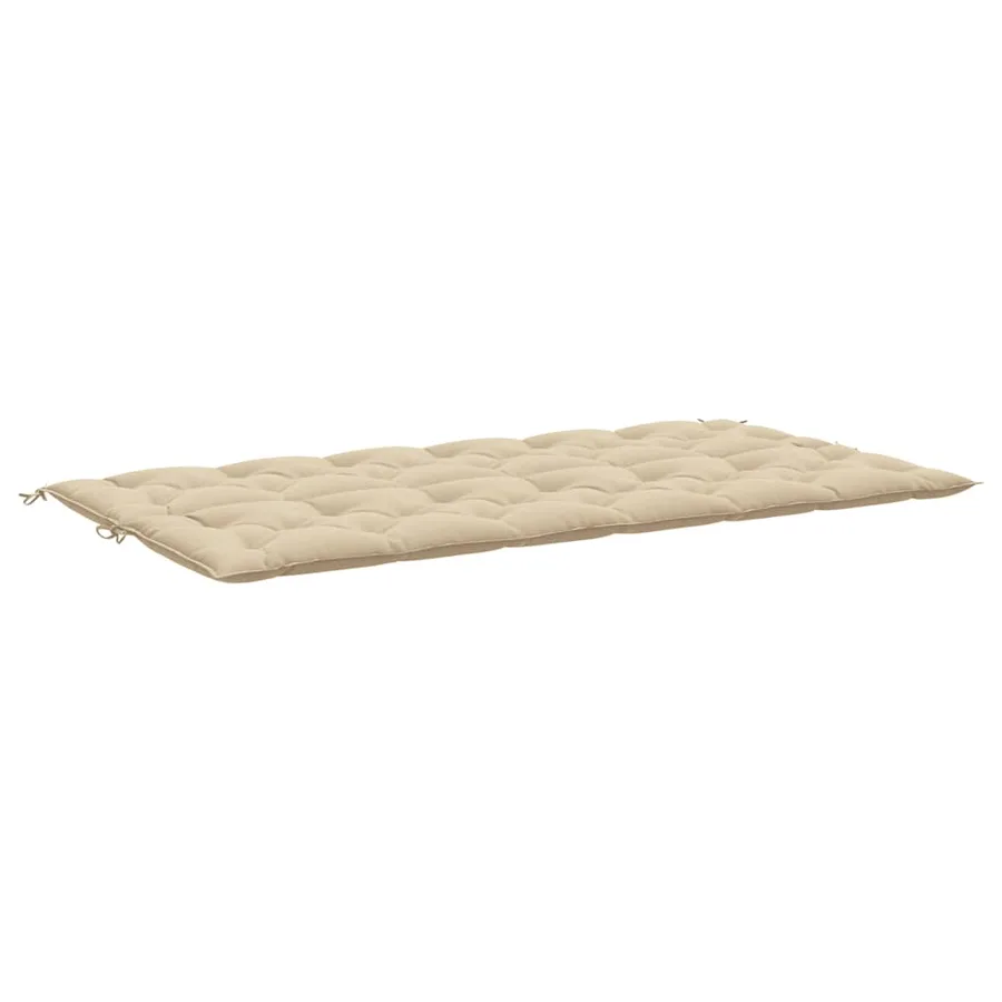 Coussin de banc de jardin beige 200x(50+50)x7 cm tissu oxford - 4