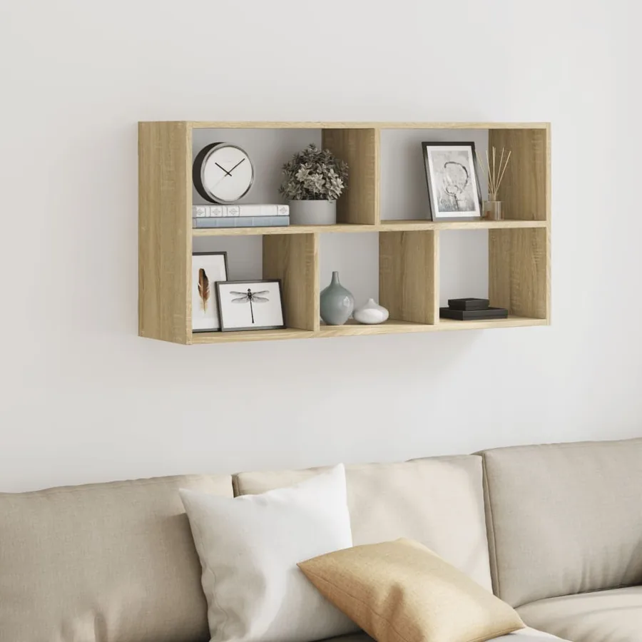 Étagère murale chêne sonoma 100x25x50 cm bois d'ingénierie - 3