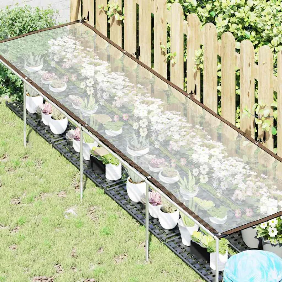 Housse de protection plantes avec œillets 1x4 m polyéthylène - 2