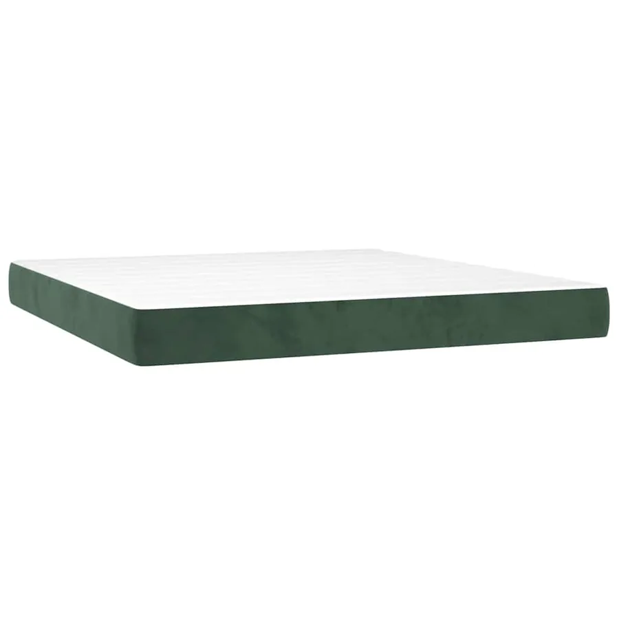 Matelas à ressorts ensachés 160 x 220 cm Vert foncé - 2