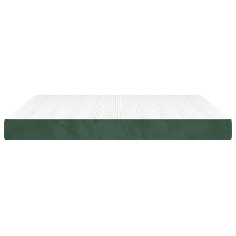 Matelas à ressorts ensachés 160 x 220 cm Vert foncé - 4