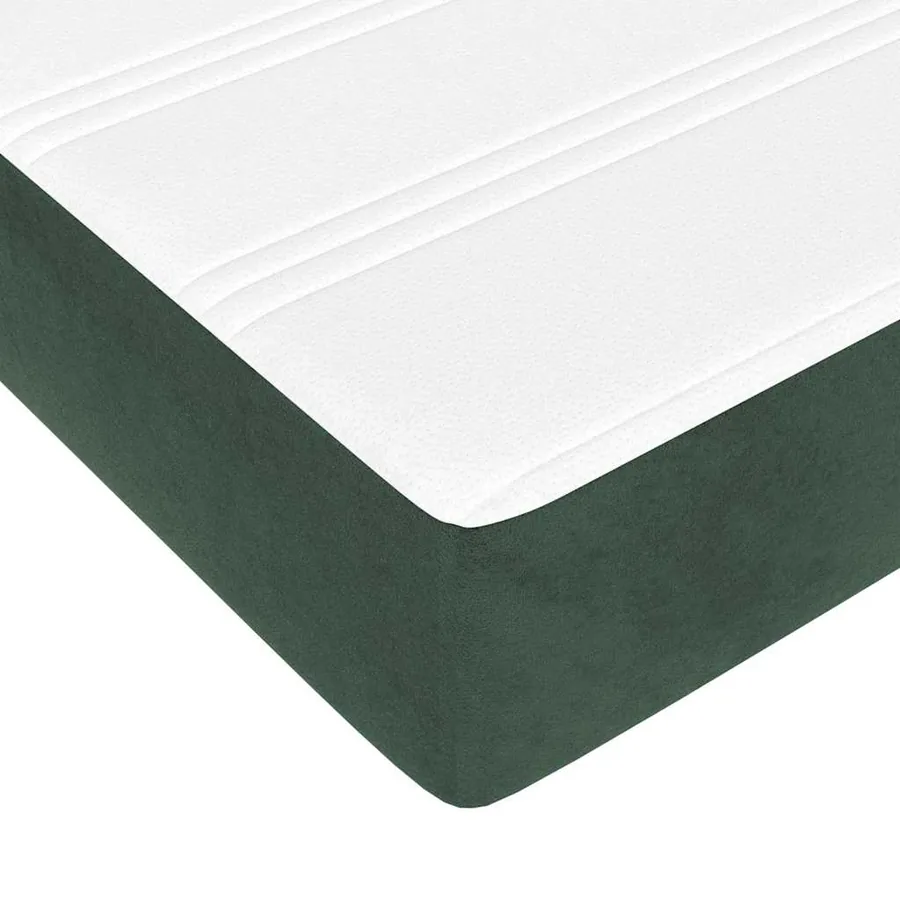 Matelas à ressorts ensachés 160 x 220 cm Vert foncé - 5