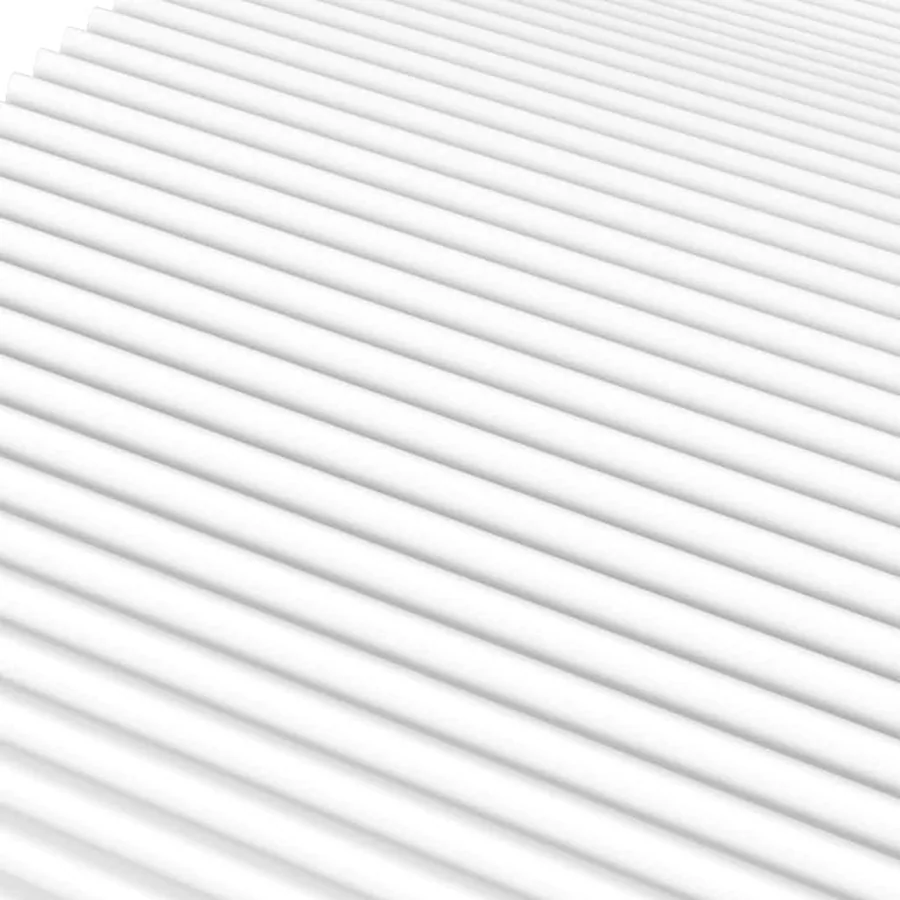 Matelas en mousse blanc 90x210 cm dureté H2 H3 - 5
