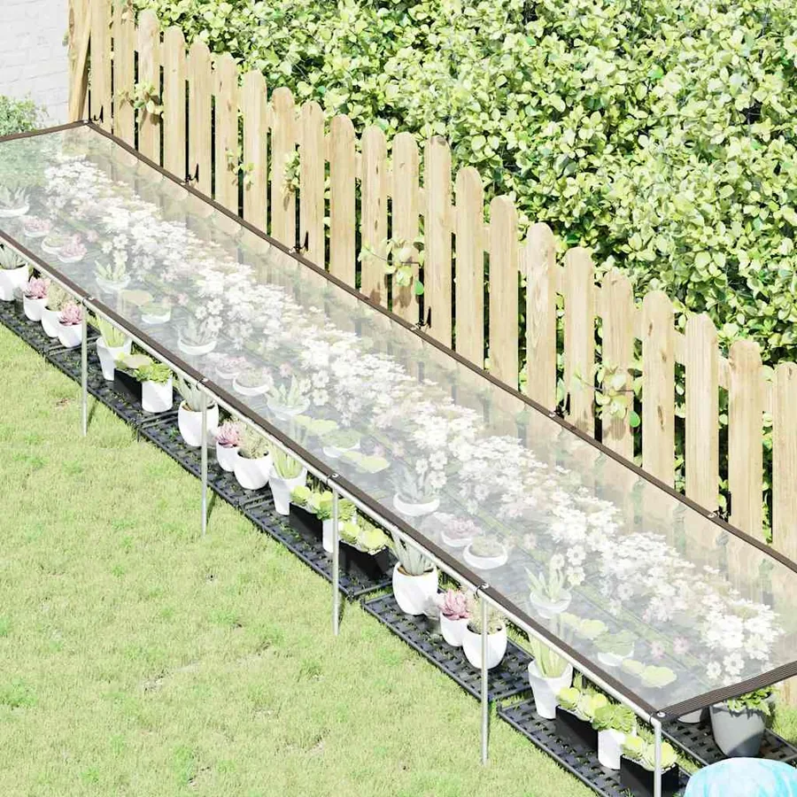 Housse de protection plantes avec œillets 1x6 m polyéthylène - 2