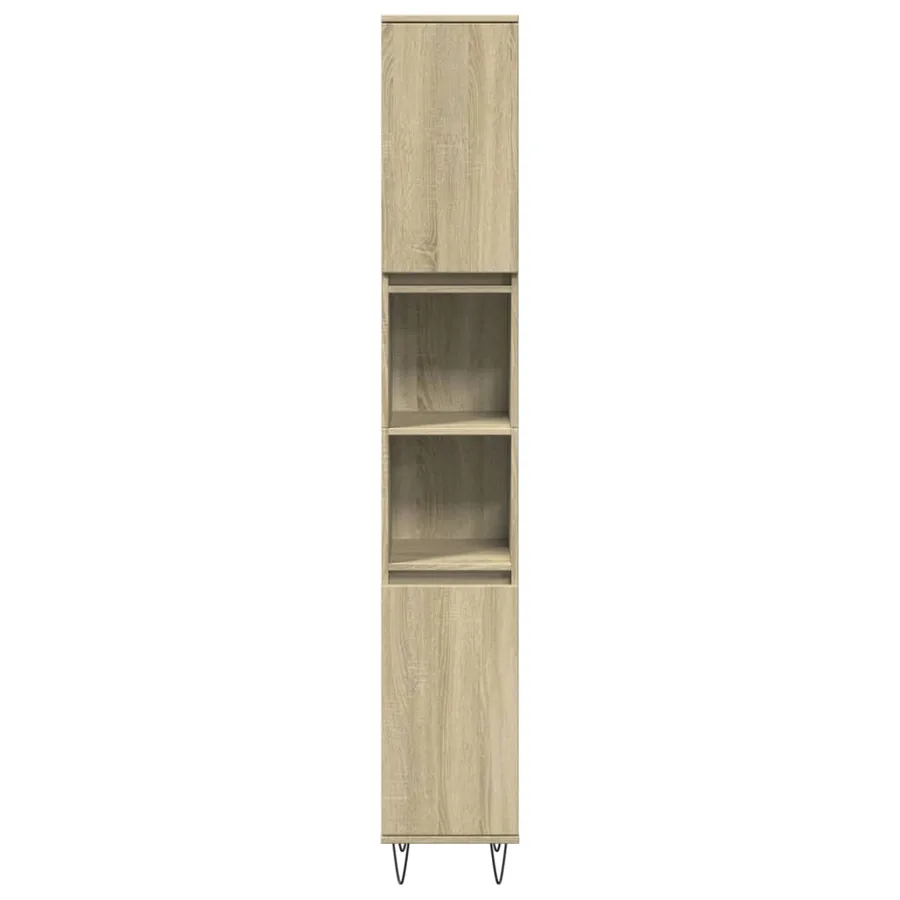 Ensemble de meubles de salle de bain 3 pcs chêne sonoma - 5
