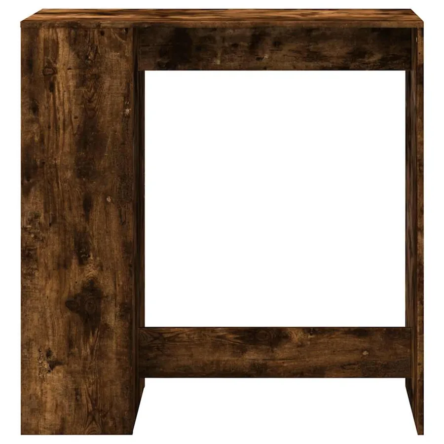 Table de bar avec étagères chêne fumé bois d'ingénierie - 4