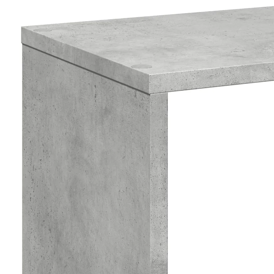 Étagère séparatrice de pièce gris béton 67x25x161,5 cm - 9