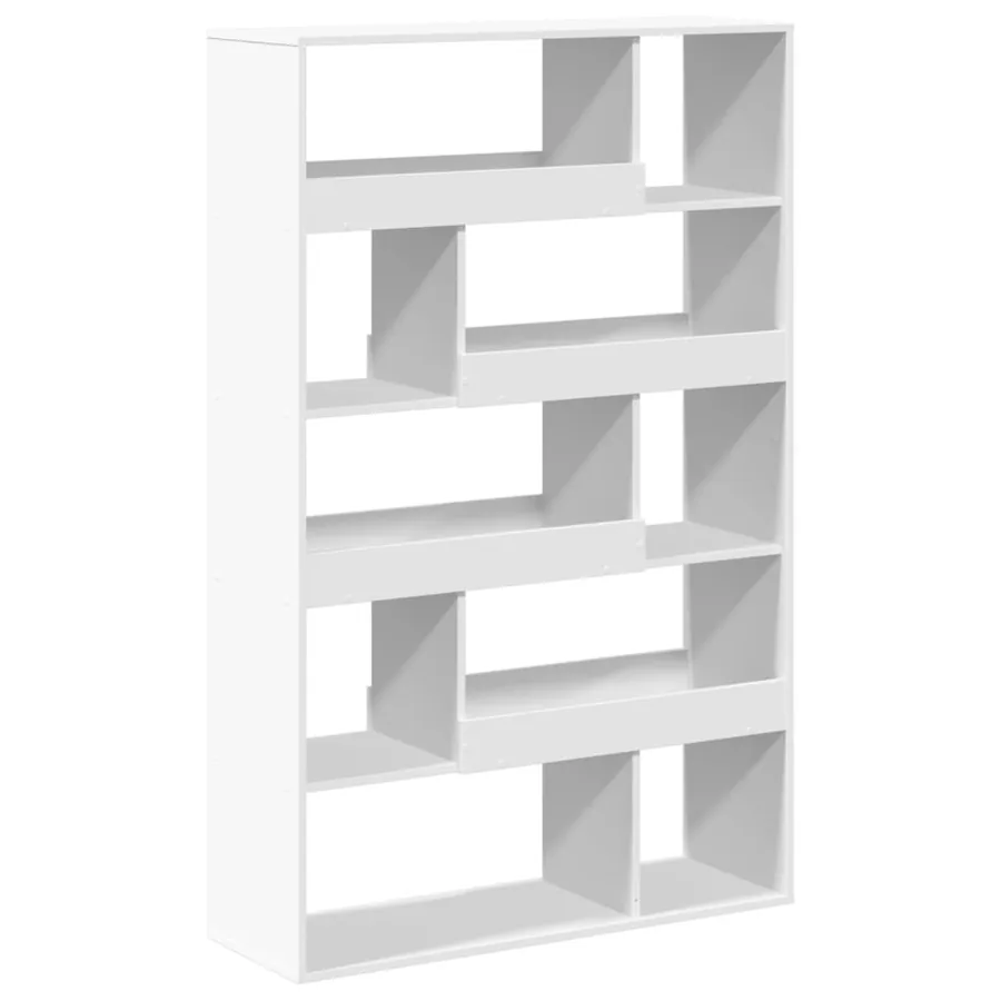 Cloison de séparation blanc 100x33x156,5 cm bois d'ingénierie - 6