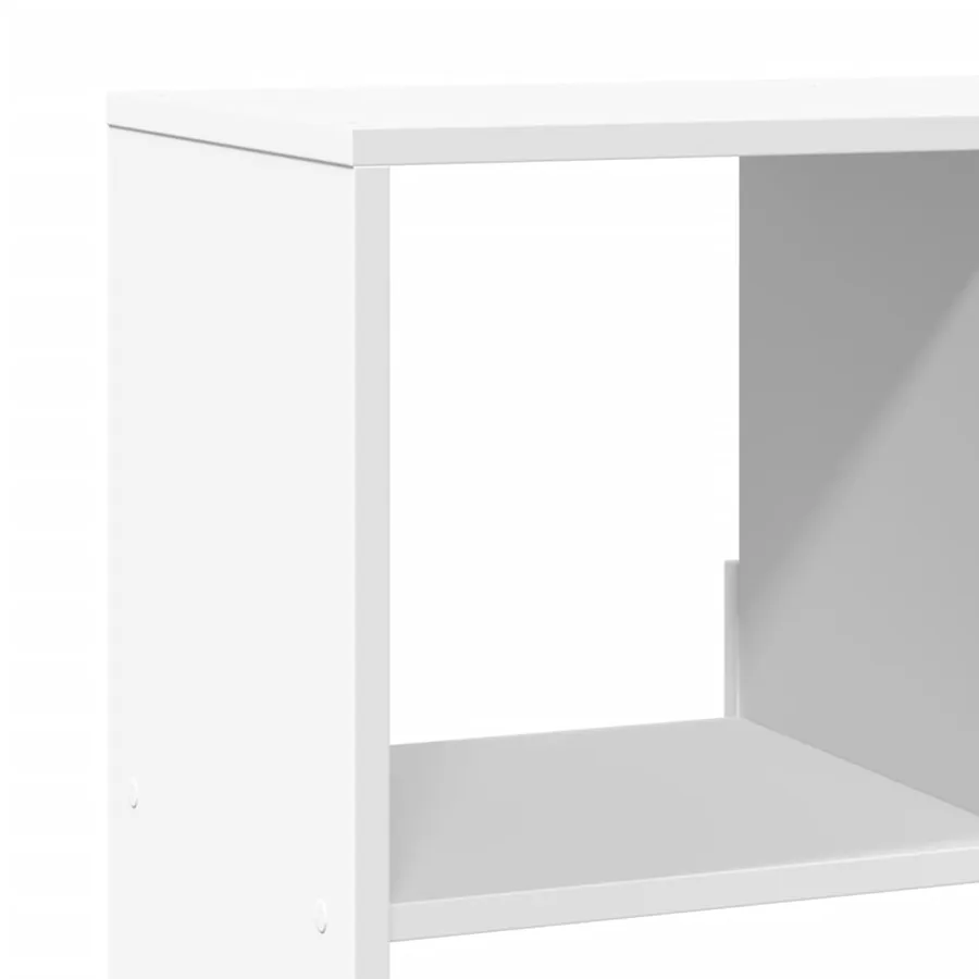 Cloison de séparation blanc 100x33x156,5 cm bois d'ingénierie - 7