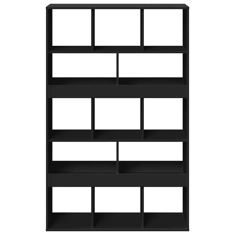 Cloison de séparation noir 100x33x156,5 cm bois d'ingénierie - 4
