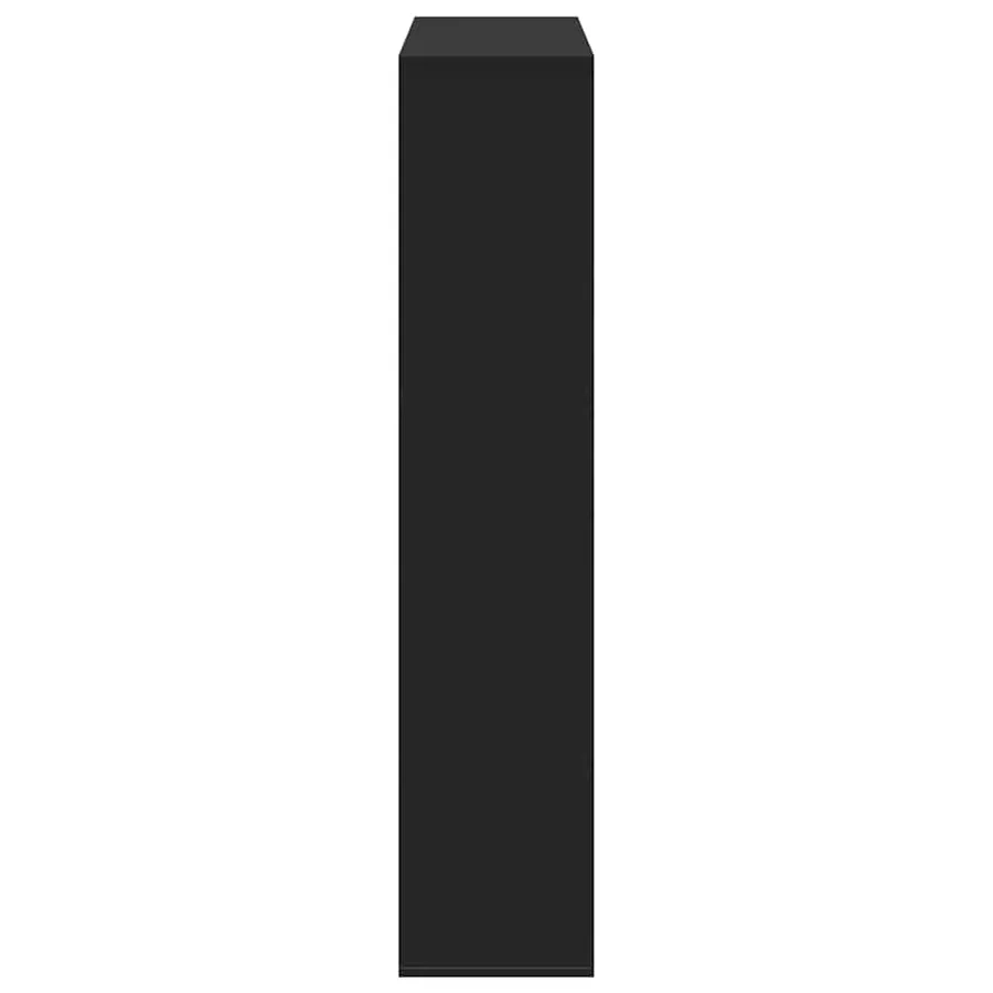 Cloison de séparation noir 100x33x156,5 cm bois d'ingénierie - 5