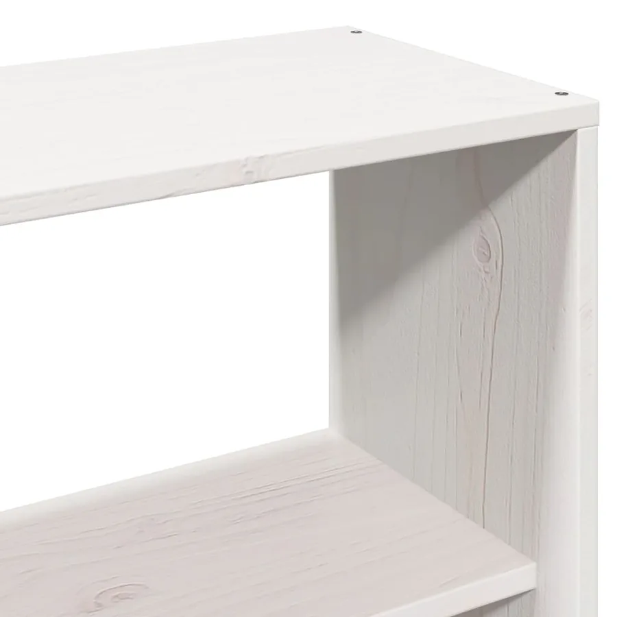 Tête de lit avec rangement blanc 160 cm bois massif de pin - 8