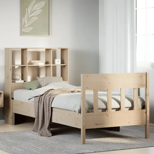 Cadre de lit sans matelas 90x200 cm bois de pin massif