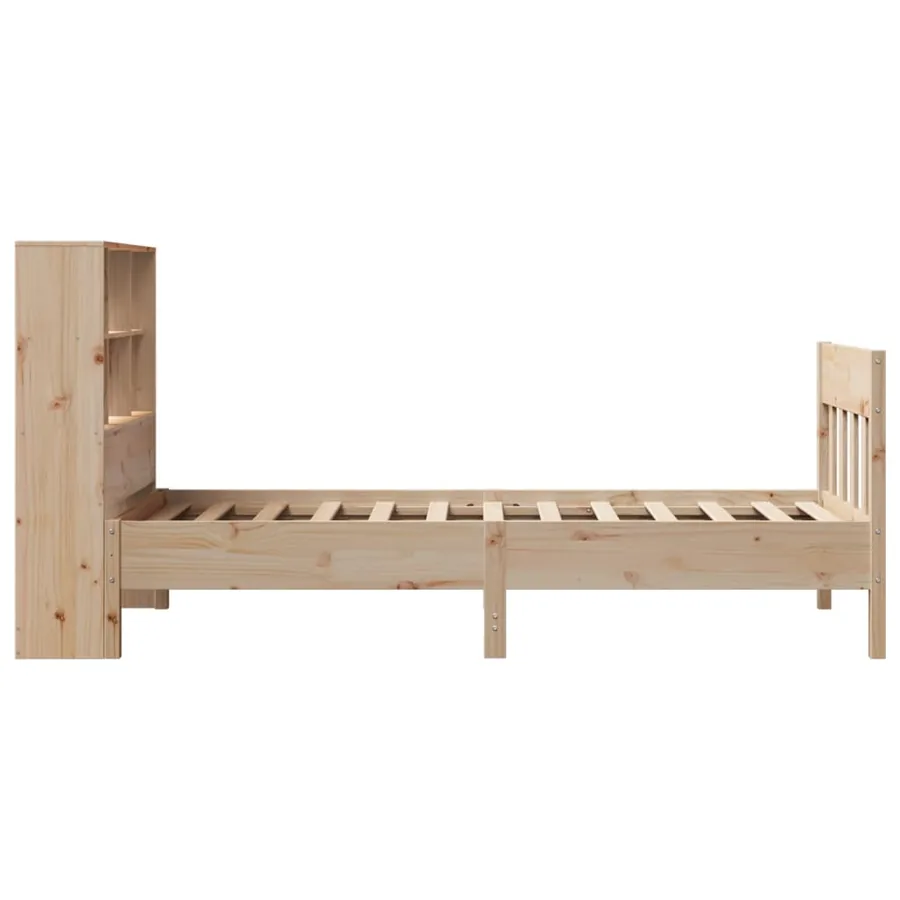 Cadre de lit sans matelas 90x200 cm bois de pin massif - 7