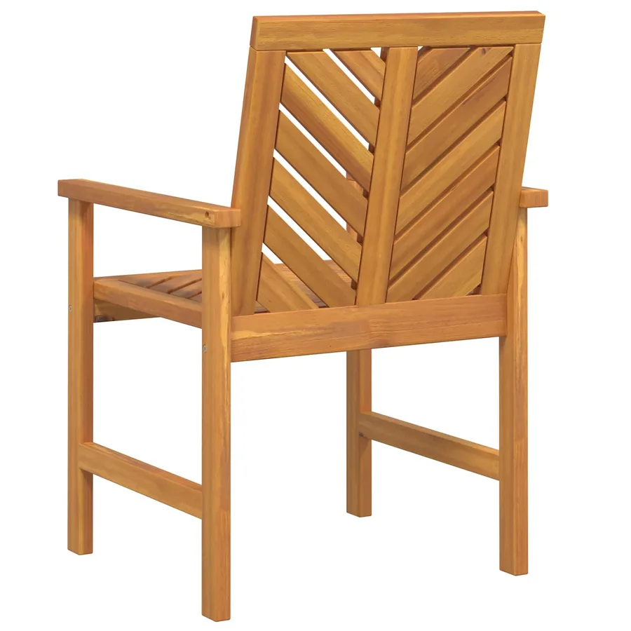 Chaise de salle à manger 8 pcs Naturel Bois d'Acacia Massif - 7