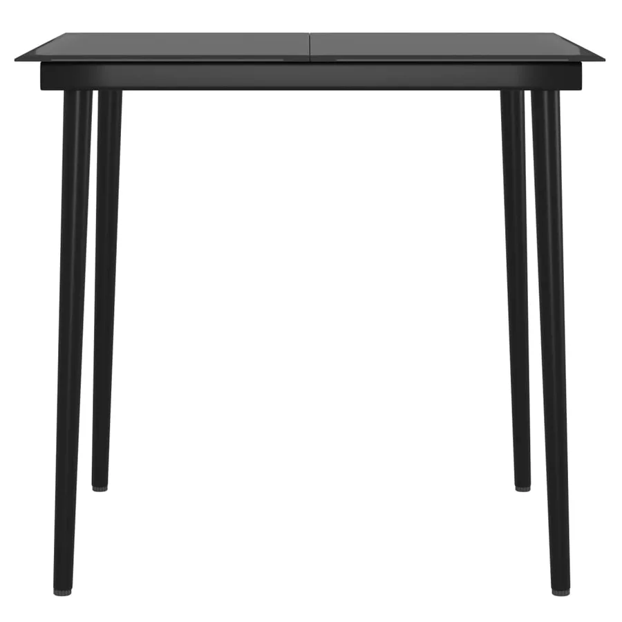Ensemble à manger de jardin avec coussins 3 pcs Beige et noir - 6