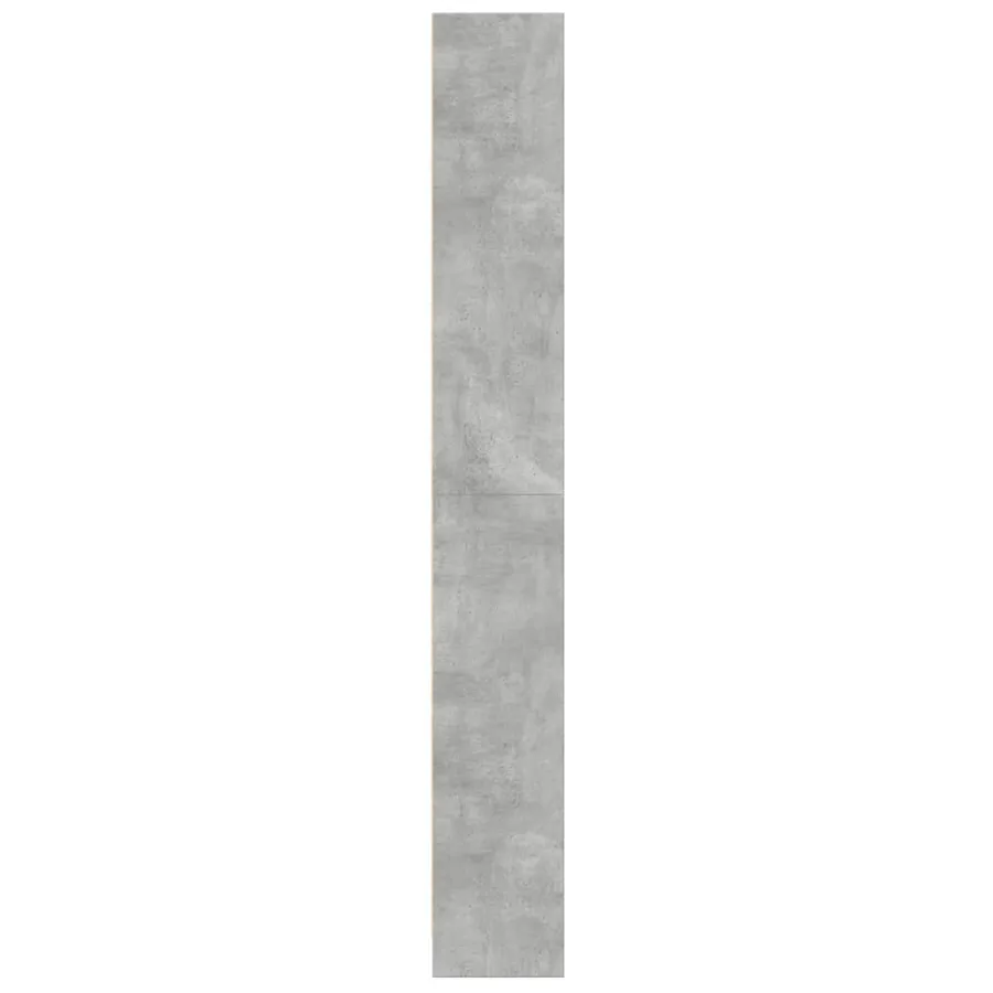 Bibliothèque gris béton 60x24x176 cm bois d'ingénierie - 6