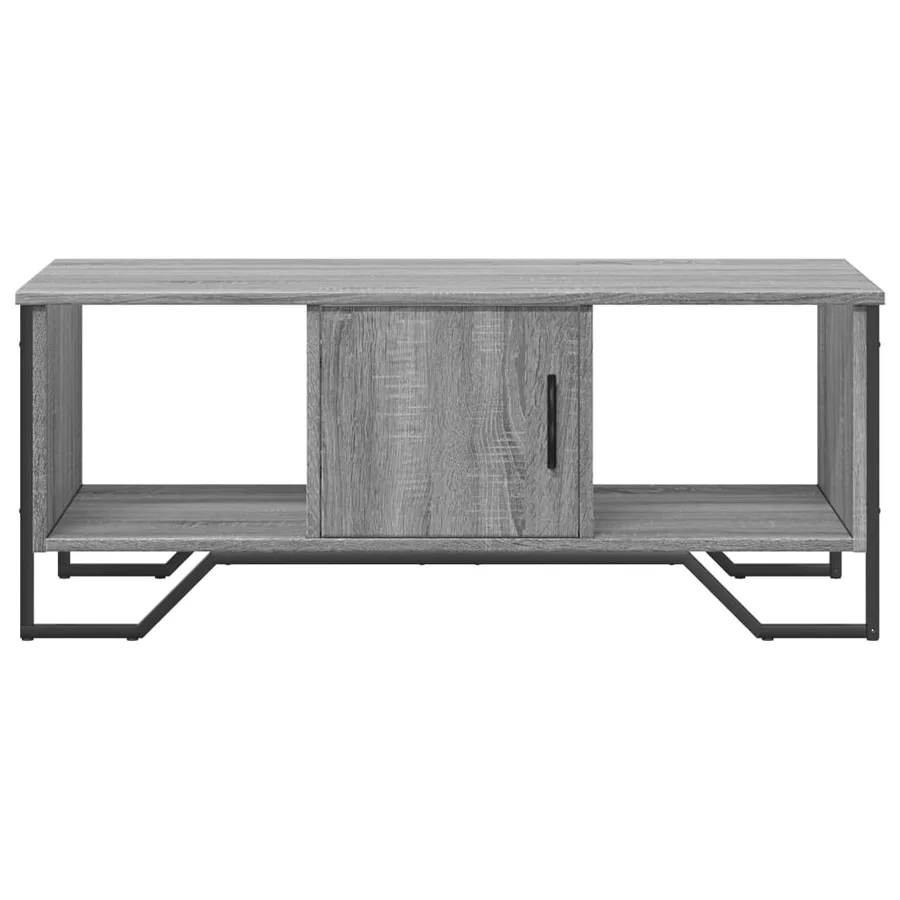 Table basse sonoma gris 100x51x40 cm bois d'ingénierie - 5