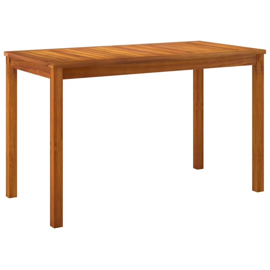 Ensemble à manger de jardin 4 pcs coussins Bois acacia - 6