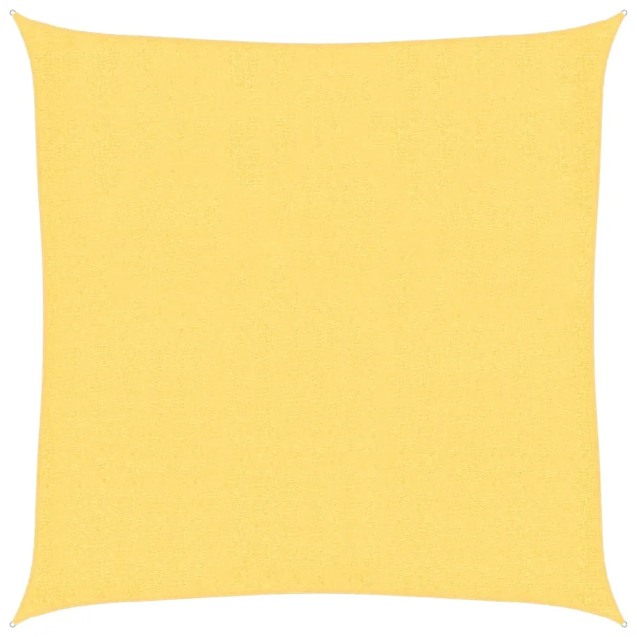 Parasol en PEHD carré 3,6 x 3,6 m Beige - 2