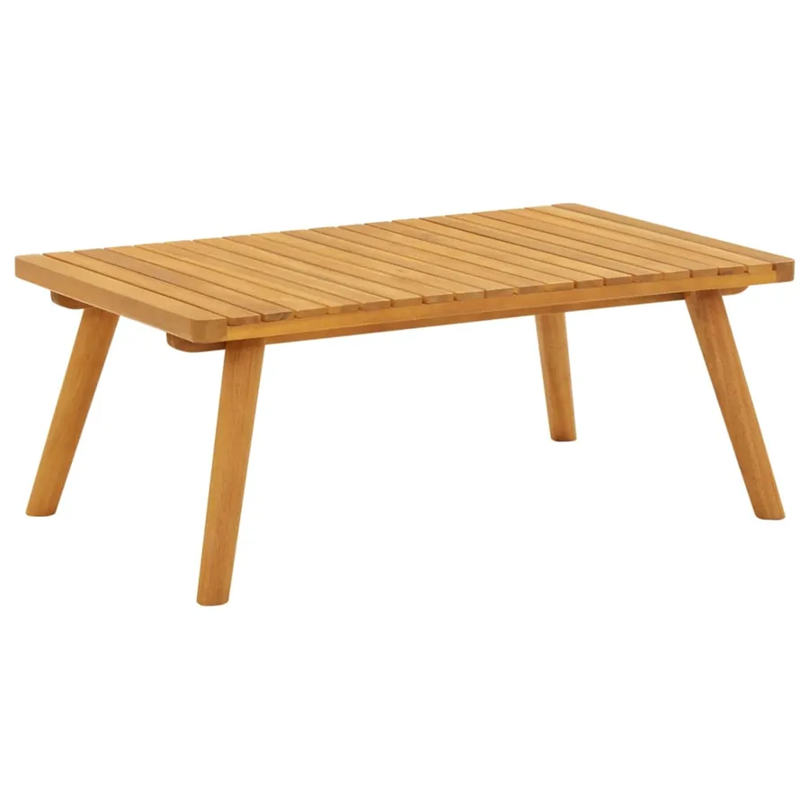 Salon de jardin 7 pcs avec coussins Bois d'acacia solide - 4