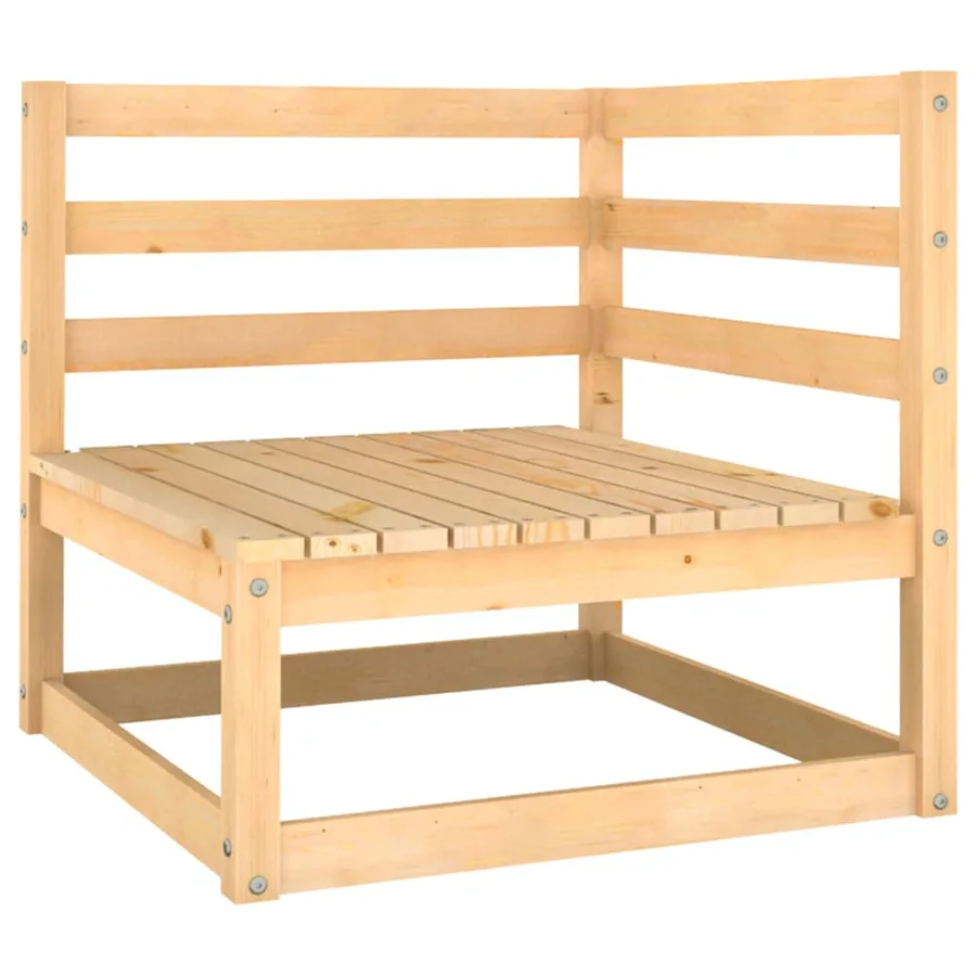 Salon de jardin 8 pcs avec coussins Bois de pin massif - 4