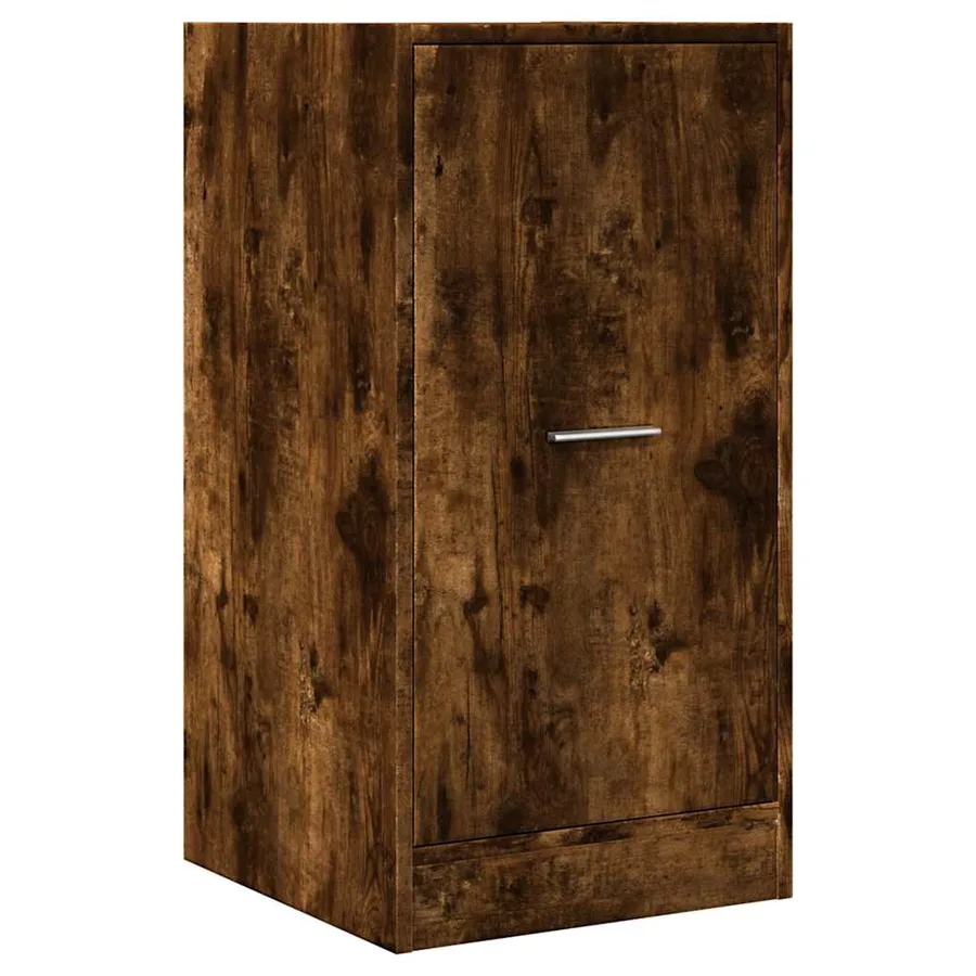 Armoire d'apothicaire chêne fumé 40x41x77,5cm bois d'ingénierie - 4