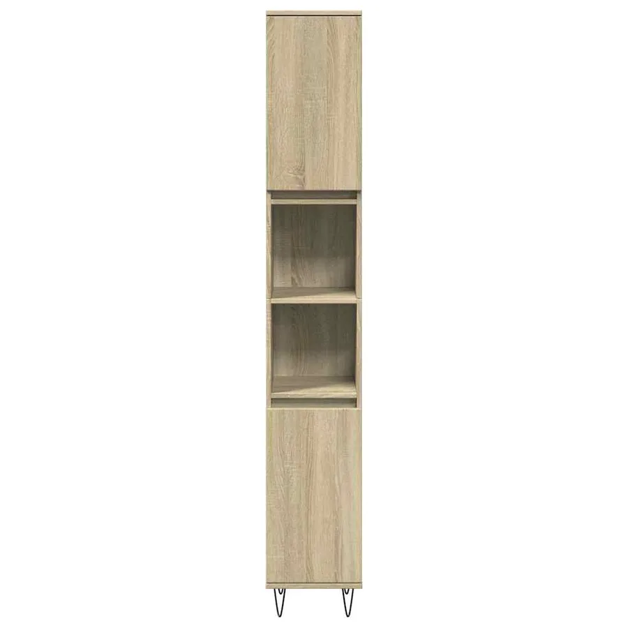 Ensemble de meubles de salle de bain 3 pcs chêne sonoma - 5